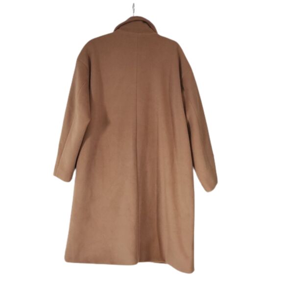 NWT Commense Oversized Lapel Wool Overcoat, Tan, Size M - Picture 4 of 6